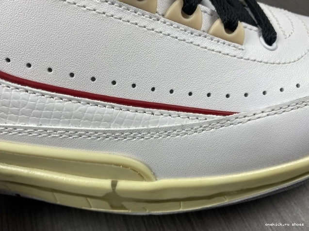 Rep White 2 Off-White Jordan DJ4375-106 Low Red Retro SP 0610